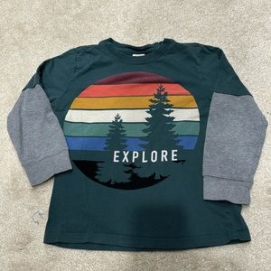 Hanna long-sleeved layered-look shirt